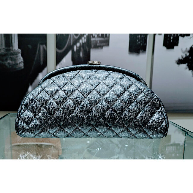 Handbag Chanel Kisslock Quilted Caviar Leather M283400 125115041