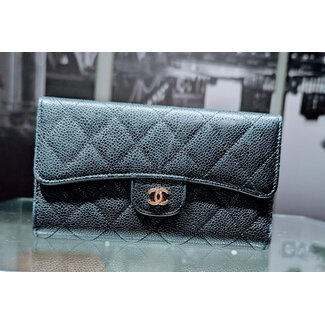 Handbag Chanel Caviar Quilted Gusset Flap Large M1754153 125115043