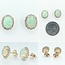 Earrings 0.52ctw Diamonds 1.44ctw Opal 14ky 125110071