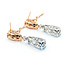 Earrings Omega Back Drop .30ctw Round Diamonds 9.35ctw Morganite 11.07ctw Aquamarine 14kr & Plat 1.6x.4" 15.7g 225110108