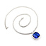 Necklace Tennis Necklace Drop 10.17ctw Round Diamonds 19.81ctw Blue Tanzanite GIA Plat .7x.7" 17" 35.7g 225110116