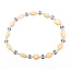 Necklace Station Black Enamel 1.07ctw Round Diamonds 4.09ctw Pink Sapphire 91.1ctw Ethiopian Cabochon Opal Palt 10-18mm 19" 57.1g 225110114