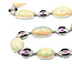 Necklace Station Black Enamel 1.07ctw Round Diamonds 4.09ctw Pink Sapphire 91.1ctw Ethiopian Cabochon Opal Palt 10-18mm 19" 57.1g 225110114