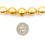 Necklace 10-12mm Golden Pearl 14ky 12mm 18" 69.1g 225110115