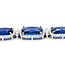 Bracelet Halo Station Tennis 3.48ctw Round Diamonds 31.04ctw Royal Blue Sapphire Plat 12mm 7" 24.6g 225110101