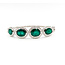 Bracelet Bangle Hinge 2.49ctw Round Diamonds 14.47ctw Emerald Plat 15mm 7.25" 31.8g 225110096