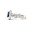 Ring Milgrain Halo 0.82ctw Round Diamonds 2.29ctw Royal Blue Sapphire 18kw 13x11mm Sz6.25 6.5g 225110119
