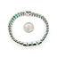 Bracelet Oval Link 2.50ctw Round Diamonds 22.94ctw Emerald Plat 9-12mm 7" 24.6g 225110103