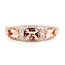Bracelet Bangle Hinge 1.98ctw Round Diamonds 26.69ctw Peachy Pink Morganite 14kr 17mm 7.25" 25.9g 225110097