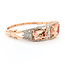 Bracelet Bangle Hinge 1.98ctw Round Diamonds 26.69ctw Peachy Pink Morganite 14kr 17mm 7.25" 25.9g 225110097