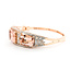 Bracelet Bangle Hinge 1.98ctw Round Diamonds 26.69ctw Peachy Pink Morganite 14kr 17mm 7.25" 25.9g 225110097