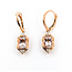 Earrings Lever Back Drop 0.13ctw Diamonds 3.86ctw Morganite 14kr 1.3x.4" 6.6g 225110109