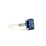 Ring 3-Stone Engagement .30ctw Baguette Diamonds 2.98ctw Royal Blue Sapphire GIA 14kw 2.2mm Sz5 3.5g 225110124