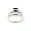 Ring 3-Stone Engagement .30ctw Baguette Diamonds 2.98ctw Royal Blue Sapphire GIA 14kw 2.2mm Sz5 3.5g 225110124