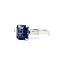 Ring 3-Stone Engagement .30ctw Baguette Diamonds 2.98ctw Royal Blue Sapphire GIA 14kw 2.2mm Sz5 3.5g 225110124