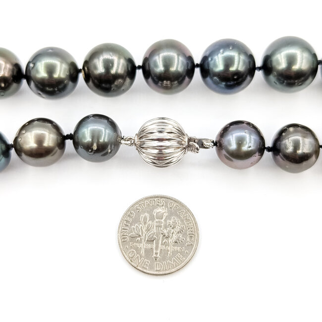Necklace Strand 11-13mm Tahitian Pearl GIA 14kw 18" 81g 225100130