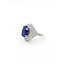 Ring Cocktail 1.50ctw Round Diamonds 8.74ctw Bluish Violet Tanzanite GIA Plat 20mm Sz6.5 12.8g 225110120