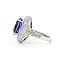Ring Cocktail 1.50ctw Round Diamonds 8.74ctw Bluish Violet Tanzanite GIA Plat 20mm Sz6.5 12.8g 225110120