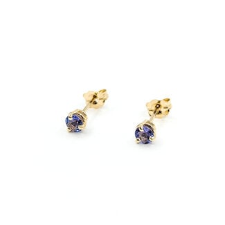 Earrings Stud .36ctw Tanzanite 14ky 4mm 125100074