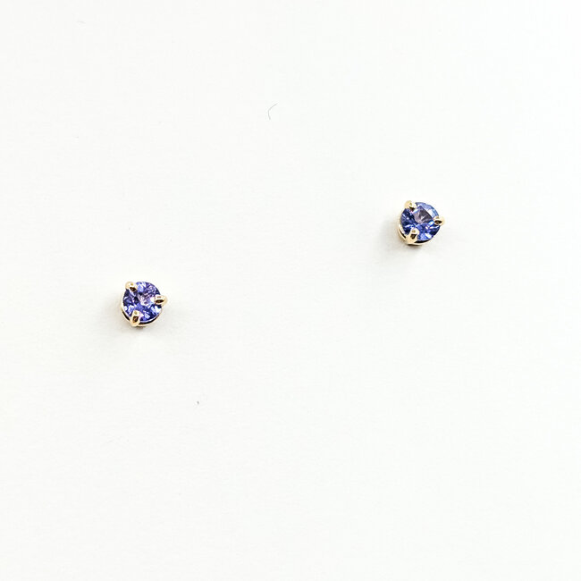 Earrings Stud .36ctw Tanzanite 14ky 4mm 125100074