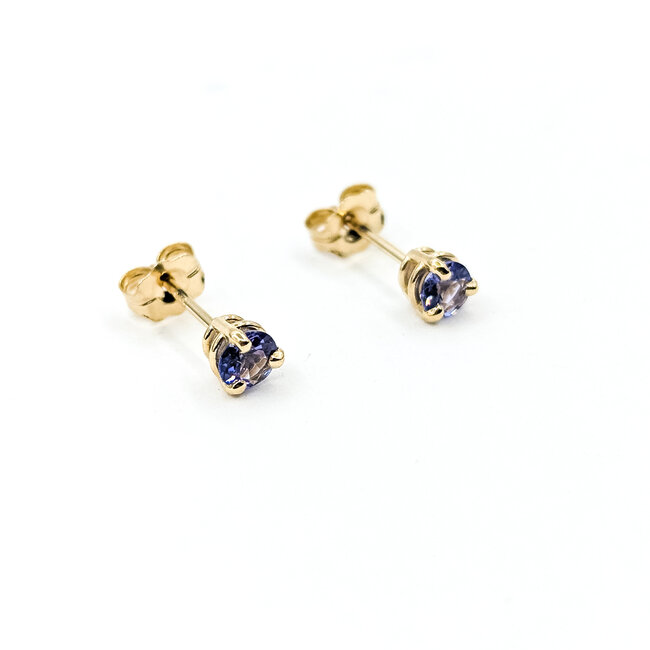 Earrings Stud .36ctw Tanzanite 14ky 4mm 125100074