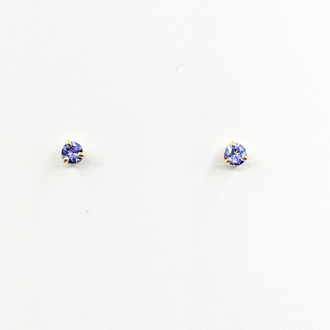 Earrings Stud .36ctw Tanzanite 14ky 4mm 125100074
