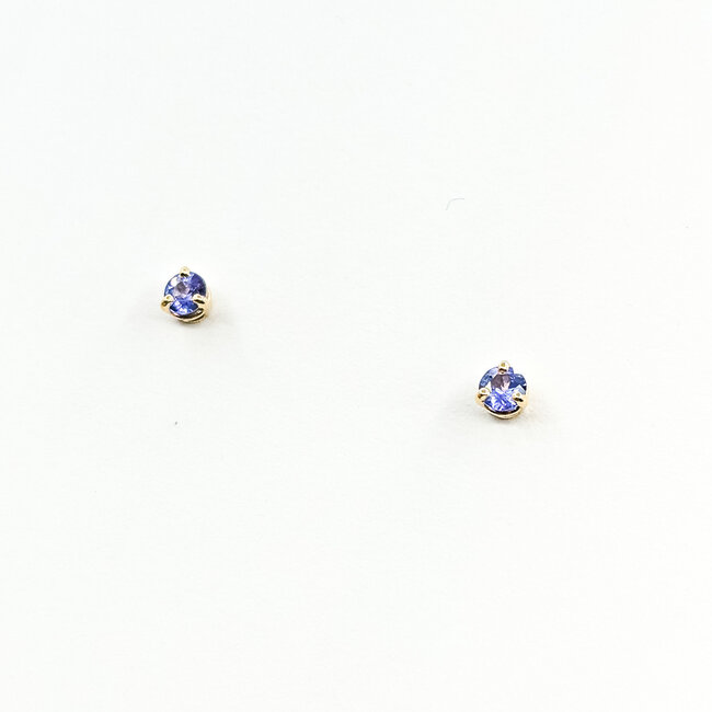 Earrings Stud .36ctw Tanzanite 14ky 4mm 125100074