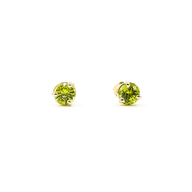 Pendant 1.17ctw Peridot 14ky 5.5mm 125100072