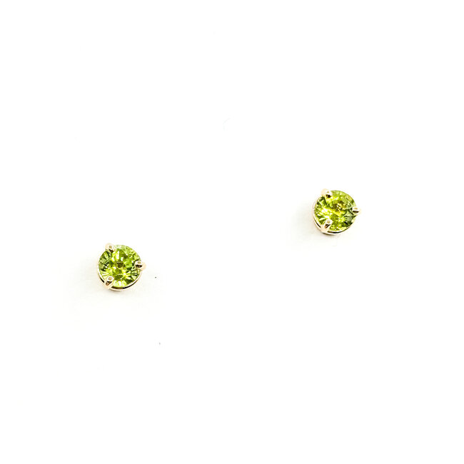 Pendant 1.17ctw Peridot 14ky 5.5mm 125100072
