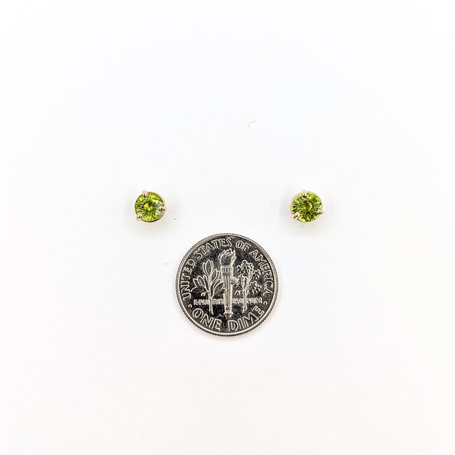 Pendant 1.17ctw Peridot 14ky 5.5mm 125100072