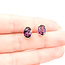 Earrings 4.38ctw Grape Garnet 14ky 5.5mm 125100079