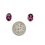 Earrings 4.38ctw Grape Garnet 14ky 5.5mm 125100079