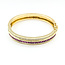 Bracelet Bangle La Triomphe 3.2ctw Round Diamonds 5ctw Red Ruby 18ky 11.3mm 7.5" 45.14g 225100097