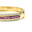Bracelet Bangle La Triomphe 3.2ctw Round Diamonds 5ctw Red Ruby 18ky 11.3mm 7.5" 45.14g 225100097