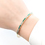 Bracelet Bangle .50ctw Round Diamonds .50ctw Emerald 14ky 3.5mm Sz7.25 16g 125100015