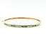 Bracelet Bangle .50ctw Round Diamonds .50ctw Emerald 14ky 3.5mm Sz7.25 16g 125100015