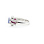 Ring 0.18ctw Diamonds .85ct Pastel Purple Tanzanite .50ctw Red Ruby 14kw 5.5mm Sz7 3.54g 225100083