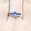 Ring 0.18ctw Diamonds .85ct Pastel Purple Tanzanite .50ctw Red Ruby 14kw 5.5mm Sz7 3.54g 225100083