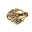 Brooch Squirel Enamel .04ctw Old Mine Cut Diamonds 10ky 1.25x.9" 3.85g 225110083