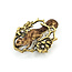 Brooch Squirel Enamel .04ctw Old Mine Cut Diamonds 10ky 1.25x.9" 3.85g 225110083