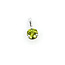 Pendant .57ct Peridot 14kw 5.5mm 125100073