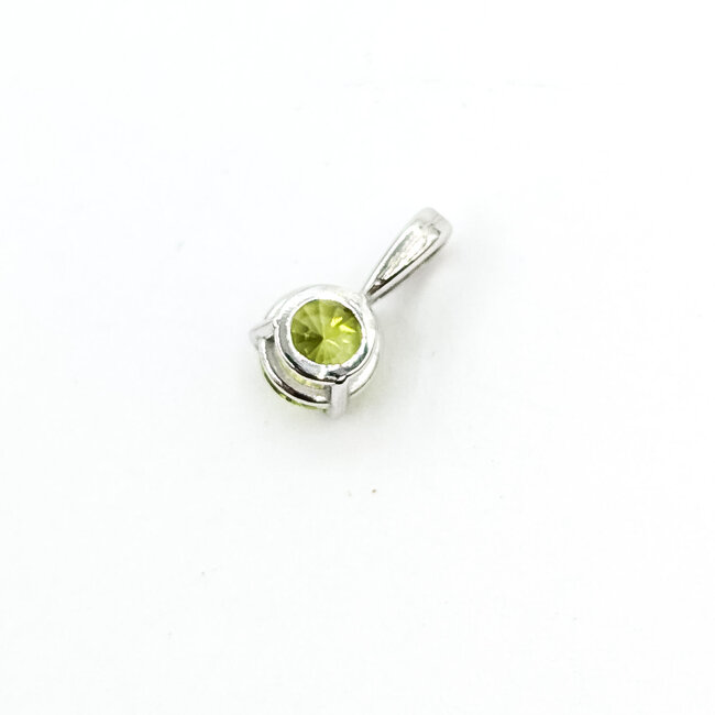 Pendant .57ct Peridot 14kw 5.5mm 125100073