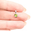 Pendant .57ct Peridot 14kw 5.5mm 125100073