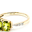 Ring 3-Stone .02ctw Round Diamonds 2.31ctw Peridot 14ky 7mm Sz7 2.81g 225100030