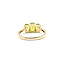Ring 3-Stone .02ctw Round Diamonds 2.31ctw Peridot 14ky 7mm Sz7 2.81g 225100030