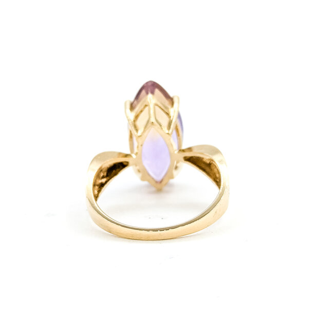 Ring Solitaire 5ct Ametrine 14ky 18.3mm Sz8 5g 125110008