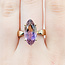 Ring Solitaire 5ct Ametrine 14ky 18.3mm Sz8 5g 125110008