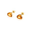 Earrings 3.56ctw Spessartite Orange Garnet 14ky 9x7mm 125100084