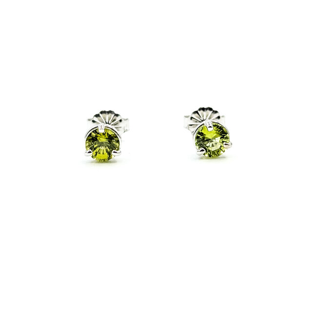 Earrings 1.16ctw Peridot 14kw 5.5mm 125100070