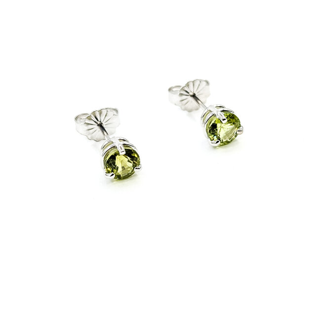 Earrings 1.16ctw Peridot 14kw 5.5mm 125100070